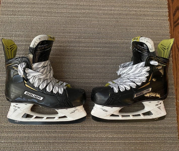 Junior Used Bauer Supreme ignite pro Hockey Skates Extra Wide Width Size 2