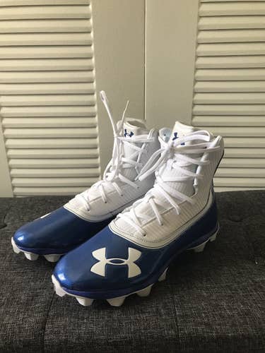 Blue Adult Size 10 (Women's 11) Under Armour Cleats