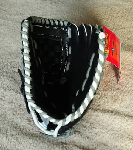 Black New Kid Pitch (9YO-13YO) Akadema Right Hand Throw Infield Baseball Glove 11.25"