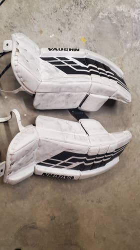 Used 24" +2 Vaughn Velocity VE8 Goalie Leg Pads