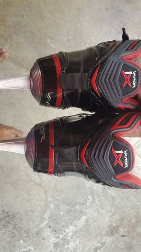 Senior lightly Used Bauer Vapor 1X Hockey Goalie Skates Regular Width Size 11.5