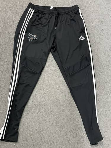 San Jose Sharks Black Used L REG Adidas Pants