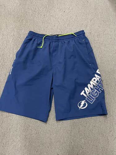 Tampa Bay Lightning Used Medium Reebok Shorts