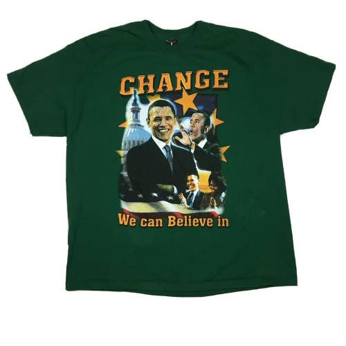 Barack Obama 2008 Presidential Campaign Change We Can Believe In T-Shirt Damaged