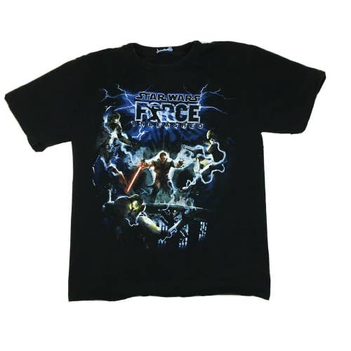 Star Wars The Force Unleased Lucasarts Video Game T-Shirt Black (Small)