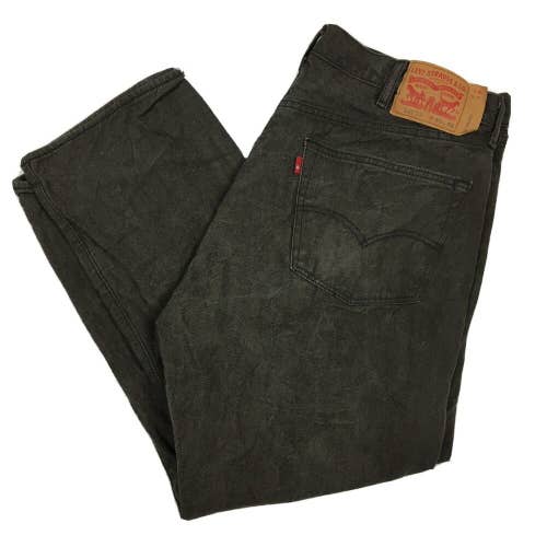 Levi's 501XX Denim Jeans Light Black Wash Button Fly Made in Mexico Men's 40x30
