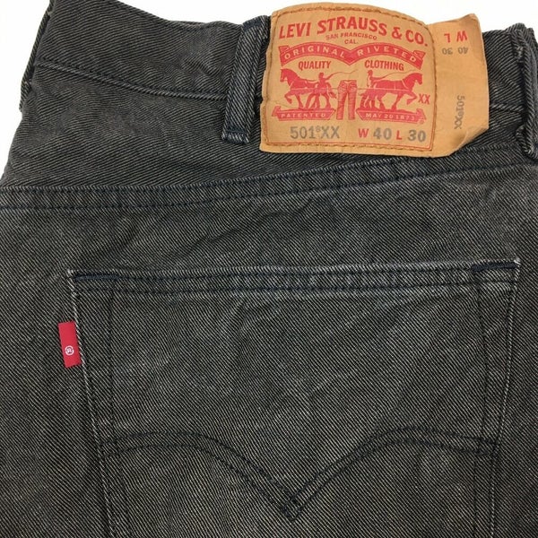 Levi's 501XX Denim Jeans Light Black Wash Button Fly Made in Mexico Men's  40x30 | SidelineSwap
