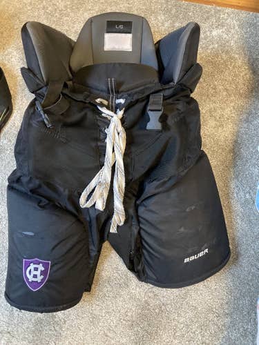 Black Senior Large Bauer Pro Stock Nexus Hockey Pants