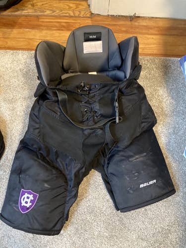 Black Senior Medium Bauer Pro Stock Nexus Hockey Pants