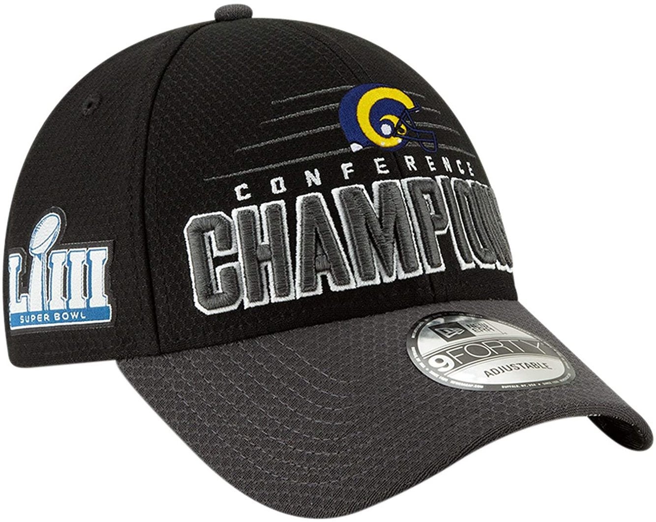 RAMS REEBOK NFL PRO FOOTBALL LEAGUE NFC CONFERENCE CHAMPIONS WHITE