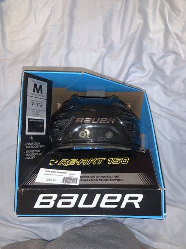 Black New Medium Bauer  Re-Akt 150 Helmet