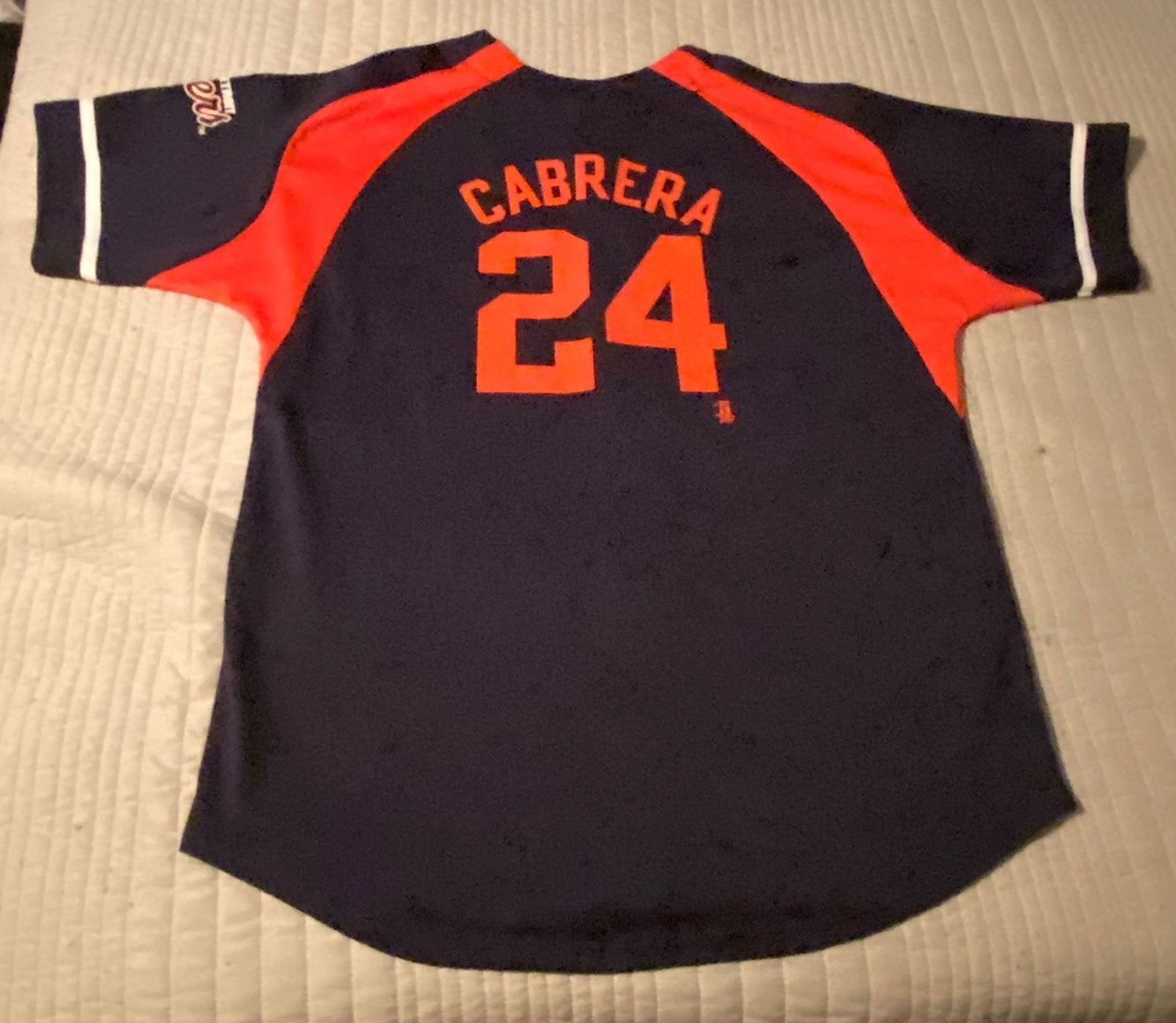 Miguel Cabrera Signed Detroit Tigers White Nike Baseball Jersey BAS IT