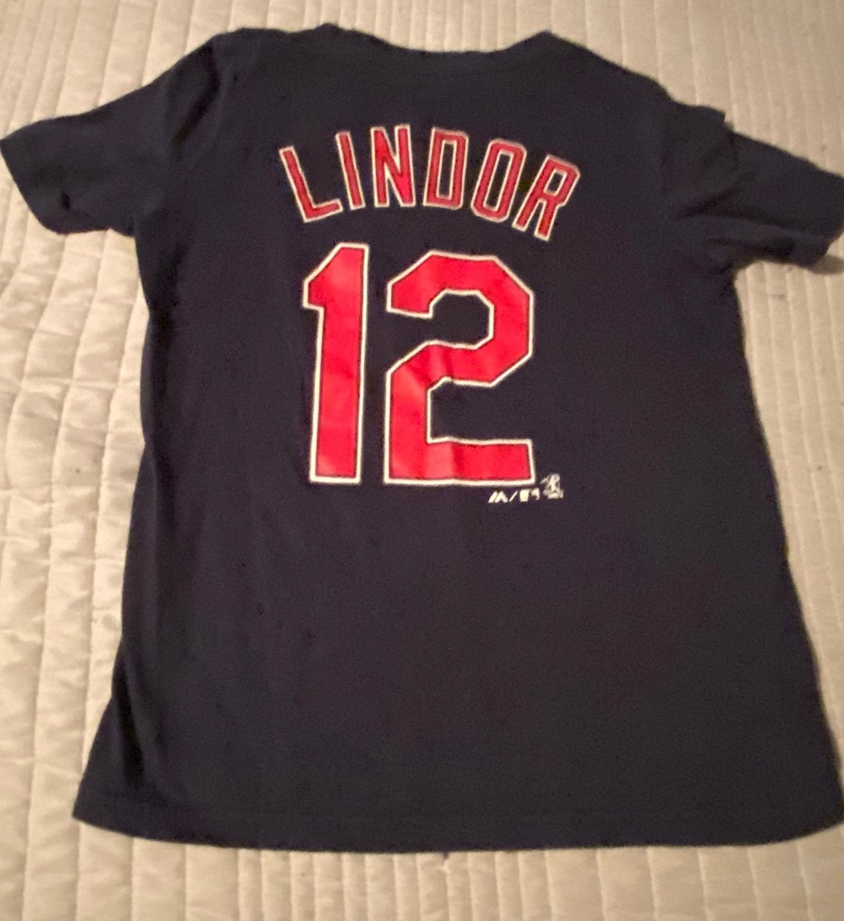 Majestic Youth Cleveland Indians Francisco Lindor Shirt