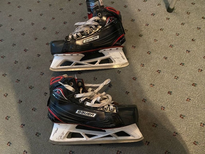 Senior Used Bauer Vapor Pro 1X Goalie Skates Regular Width Pro Stock Size 10