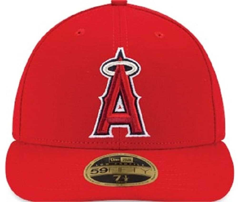 New Era Anaheim Angels Acrylic/Wool Red Cap 59FIFTY Size 7 1/4 Official 