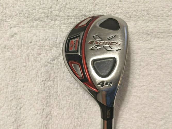 TOUR EDGE EXOTICS XCG4 4 HYBRID REGULAR FUJIKURA MOTORE 75 GRAM W HEAD COVER