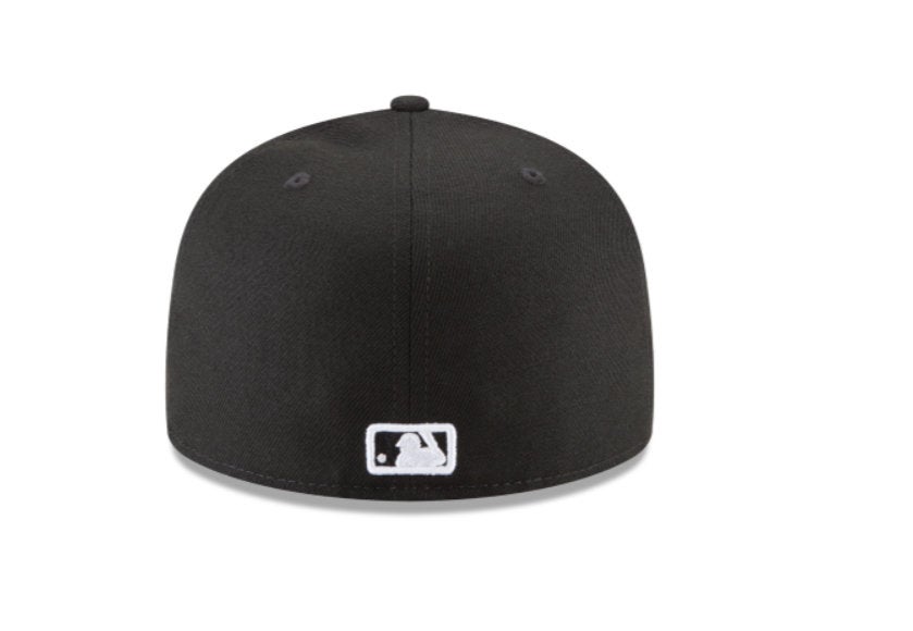 California Angels Fitted New Era 59Fifty Black Cap Hat PY Logo