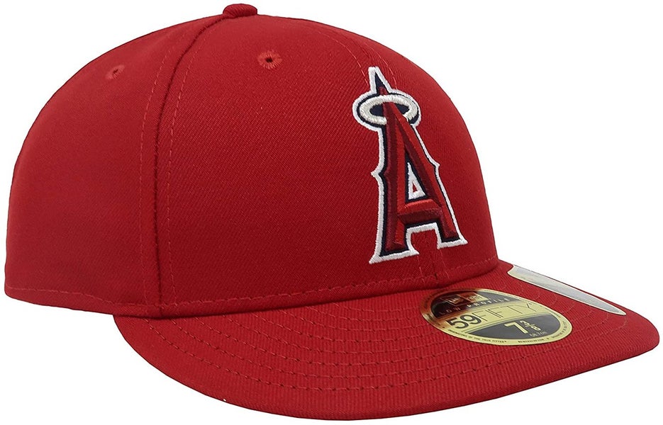 New Era 59Fifty Hat MLB Anaheim Angels Low Profile Baseball Red