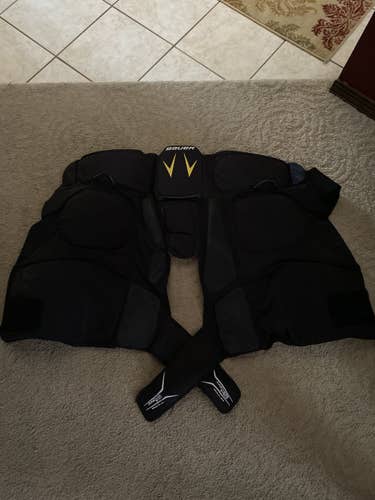Black Senior Large Bauer Supreme 190 Girdle Hockey Pants