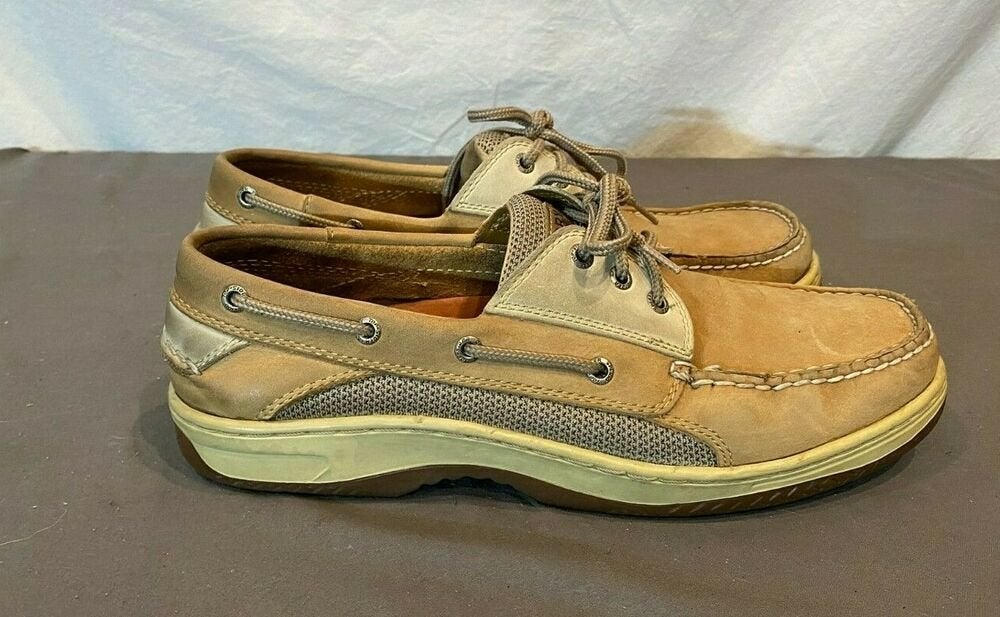 Light Brown Leather Boat Shoes 