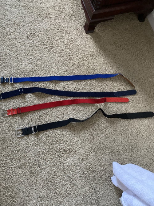 New and Used Baseball belts