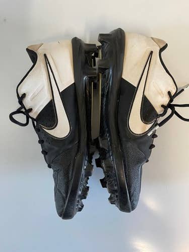 Nike Alpha Huarache Varsity Baseball Cleats - Black Men's Size 10 (Women's 11) - Molded Low Cut