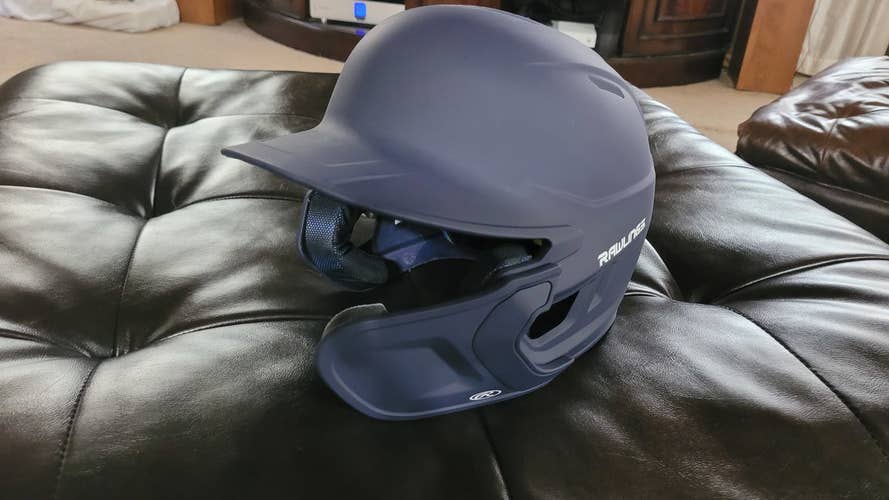 NEW Rawlings Mach Batting Helmet w/ EXT Flap - Navy Blue - For Right Handed Batter