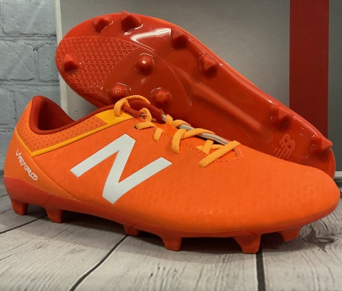 New Balance Kid’s Visaro Soccer Cleats Size 4 Orange Model JSVRCFLF New With Box