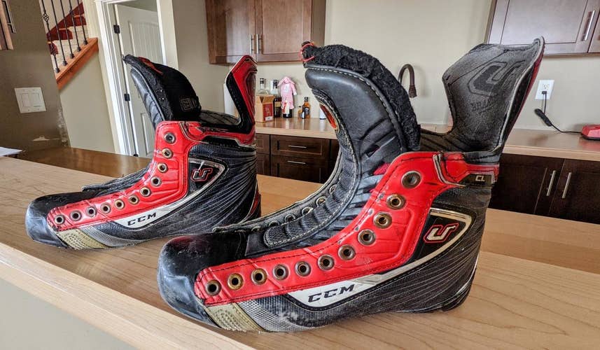 CCM U+ Crazy Light Alex Ovechkin "Ovi 8" hockey skates sz 7.5 senior ice U+ CL