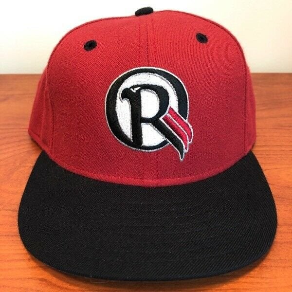 Oklahoma City RedHawks Minor league baseball hat-STRETCH  FITTED  SMALL/MEDIUM 