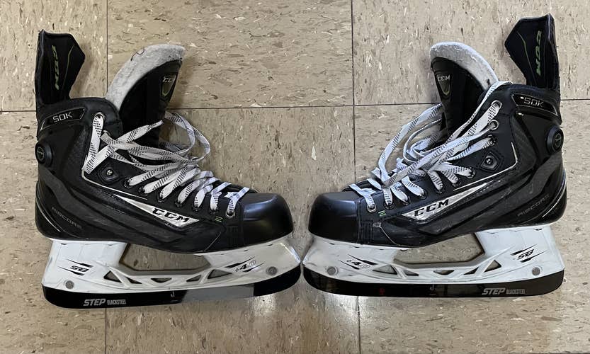 Senior Used CCM RibCor 50K Hockey Skates Regular Width Size 8.5