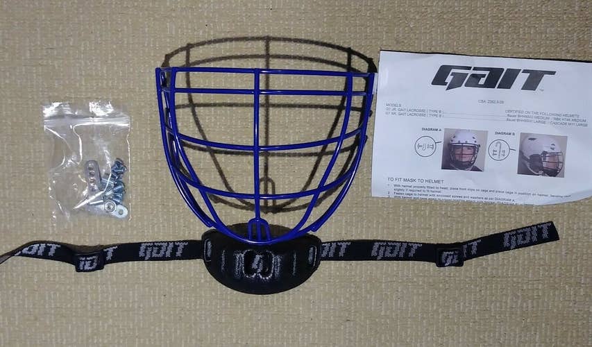 GAIT Junior Box Lacrosse Cage - Royal Blue- NEW