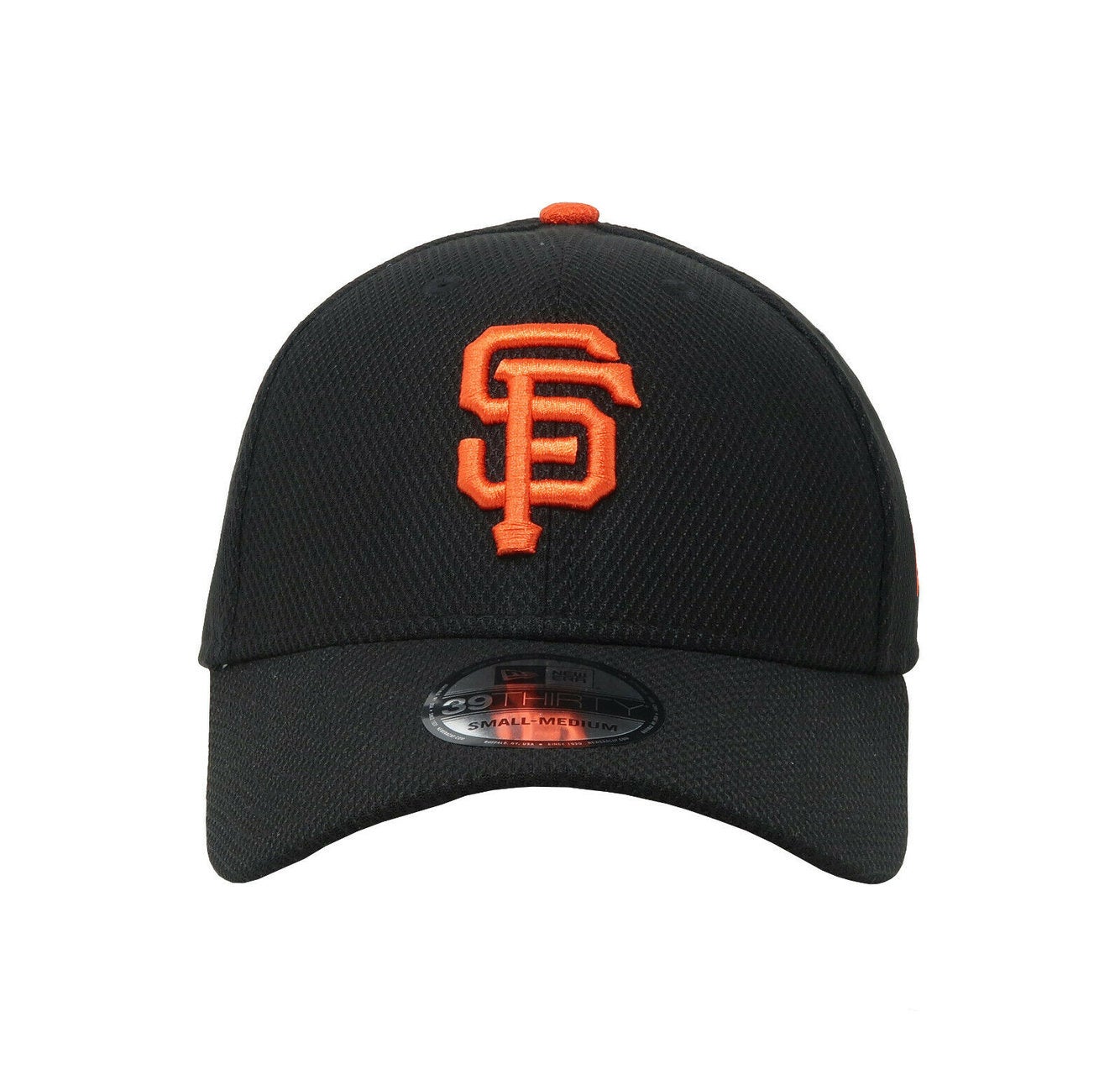 San Francisco Giants New Era Stretch Fit Baseball Hat Size L/XL Black Orange