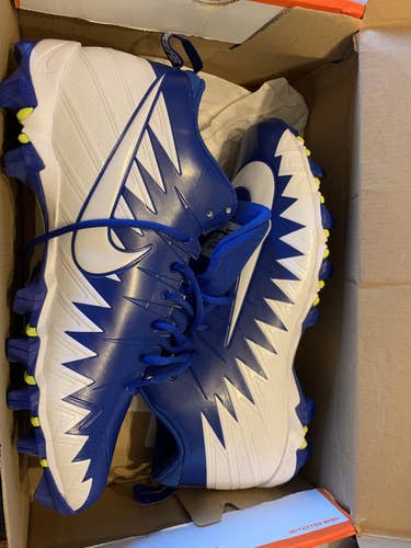 New in Box Nike Men's Alpha Menace Shark Royal/White Size 13