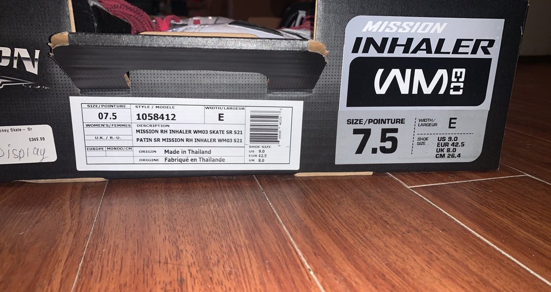 Senior Mission Wide Width Size 7.5 Inline Skates