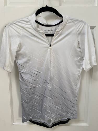 White Men's Medium Specialized Cycling Jersey
