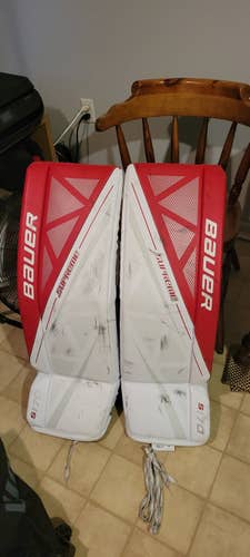 Used 35" Bauer Supreme S170 Goalie Leg Pads