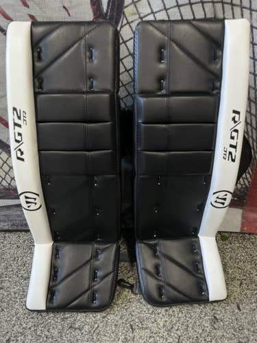 Black New Junior 26" Warrior Ritual GT2 Goalie Leg Pads Pro Stock
