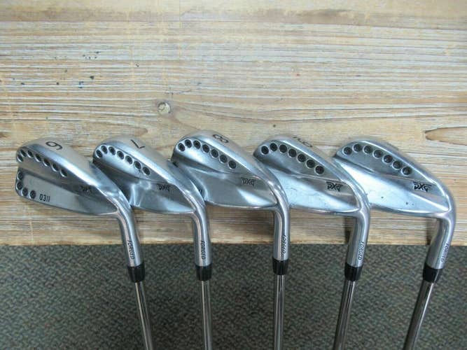 PXG 0311 FORGED IRON SET 6 - PW UST MAMIYA RECOIL 65g F4 STIFF FLEX GRAPHITE +1"
