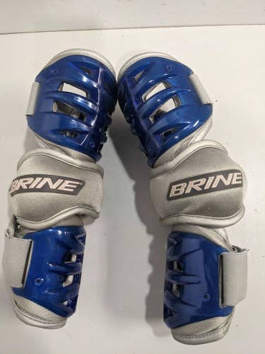 Brine Lacrosse Ventilator Elbow Pads Size Large Blue Used