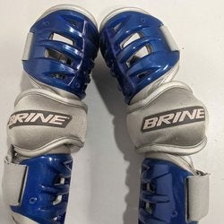 Brine Lacrosse Ventilator Elbow Pads Size Large Blue Used