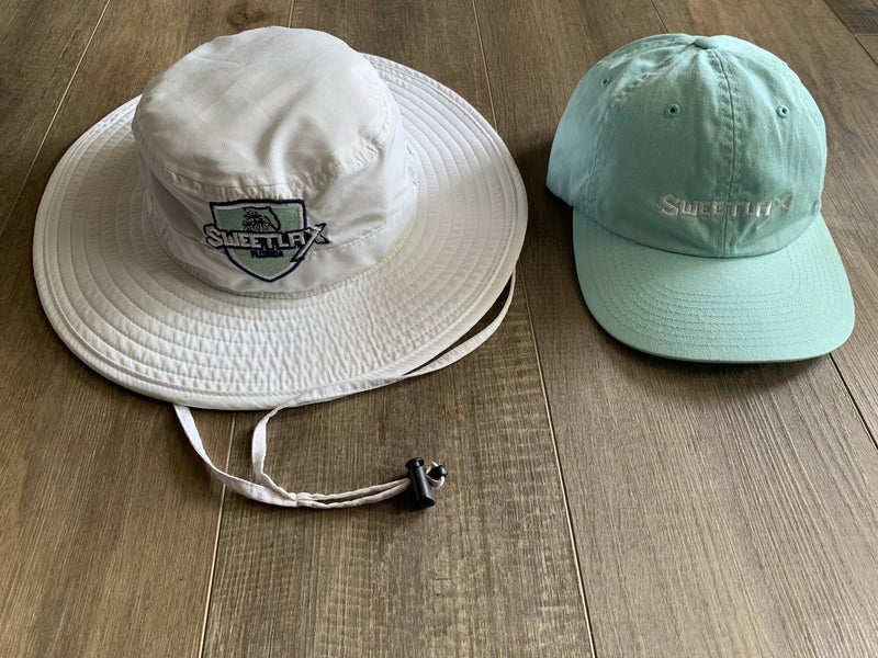 Lot: Sweetlax Florida Bucket Hat and Sea Foam Green Adjustable Hat