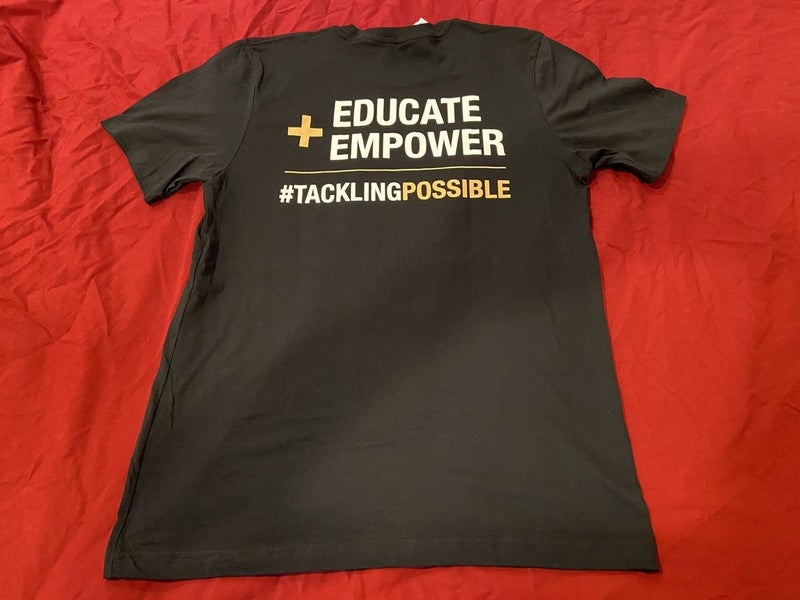 NFL San Francisco 49ers Foundation Team Issued “Educate + Empower” Size  Large T-Shirt * NEW