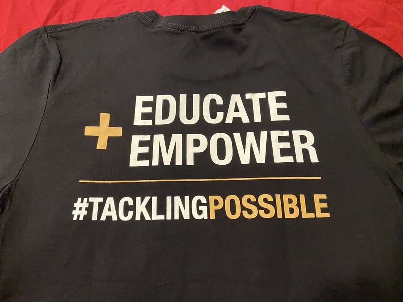 NFL San Francisco 49ers Foundation Team Issued “Educate + Empower” Size  Large T-Shirt * NEW