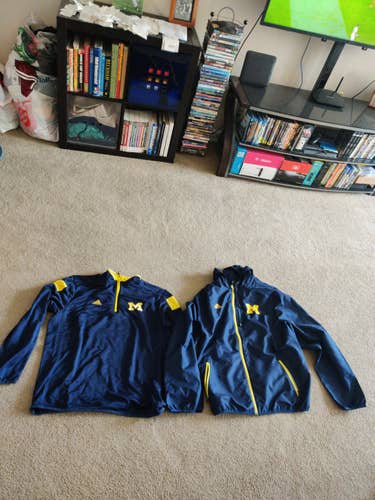 Adidas Michigan Wolverines Jacket & 1/4 zip top