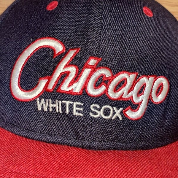 Vintage Chicago White Sox Nike Team Sports Script Snapback Hat