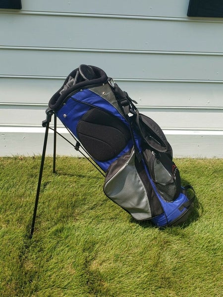 Acuity Blue/Black/Gray Stand Bag 7-way, 3 pockets with cover