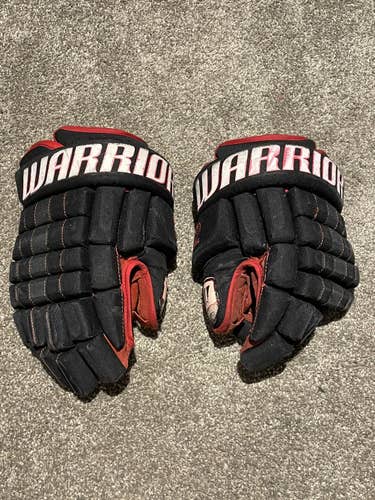Black Chicago Canada Phaneuf Prostock Used Warrior 13" Franchise Gloves