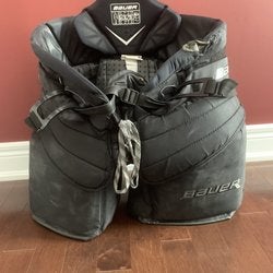 Black Used XL Bauer  1S Hockey Goalie Pants