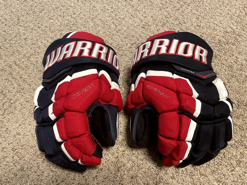 Used Senior Warrior Covert QRL Pro Gloves 14" (Red/White/Blue)